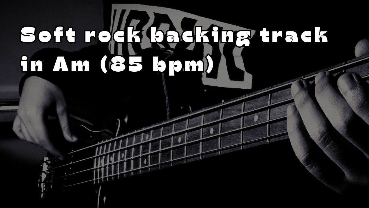 Soft rock backing track in La minore (85 bpm)