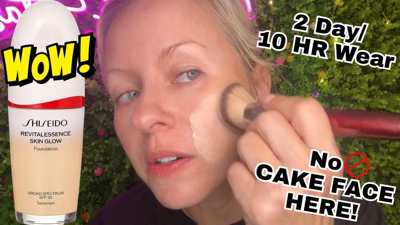 ТЕСТИРОВАНИЕ Тональной основы Shiseido RevitalEssence Skin Glow Foundation | 2 ДНЯ, 10 ЧАСОВ СТОЙ...