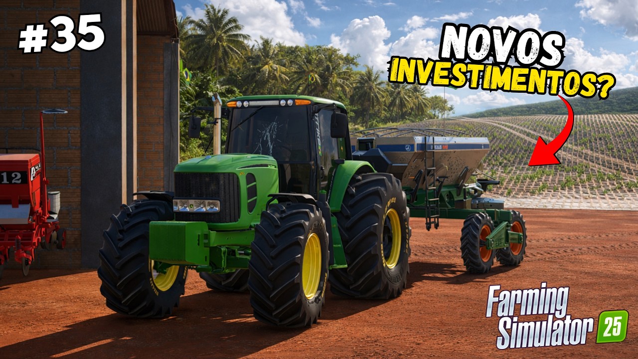 CORRIGINDO O PH DO SOLO ANTES DO PLANTIO NA FAZENDA PITANGUEIRA - FARMING SIMULATOR 25 - EP 35