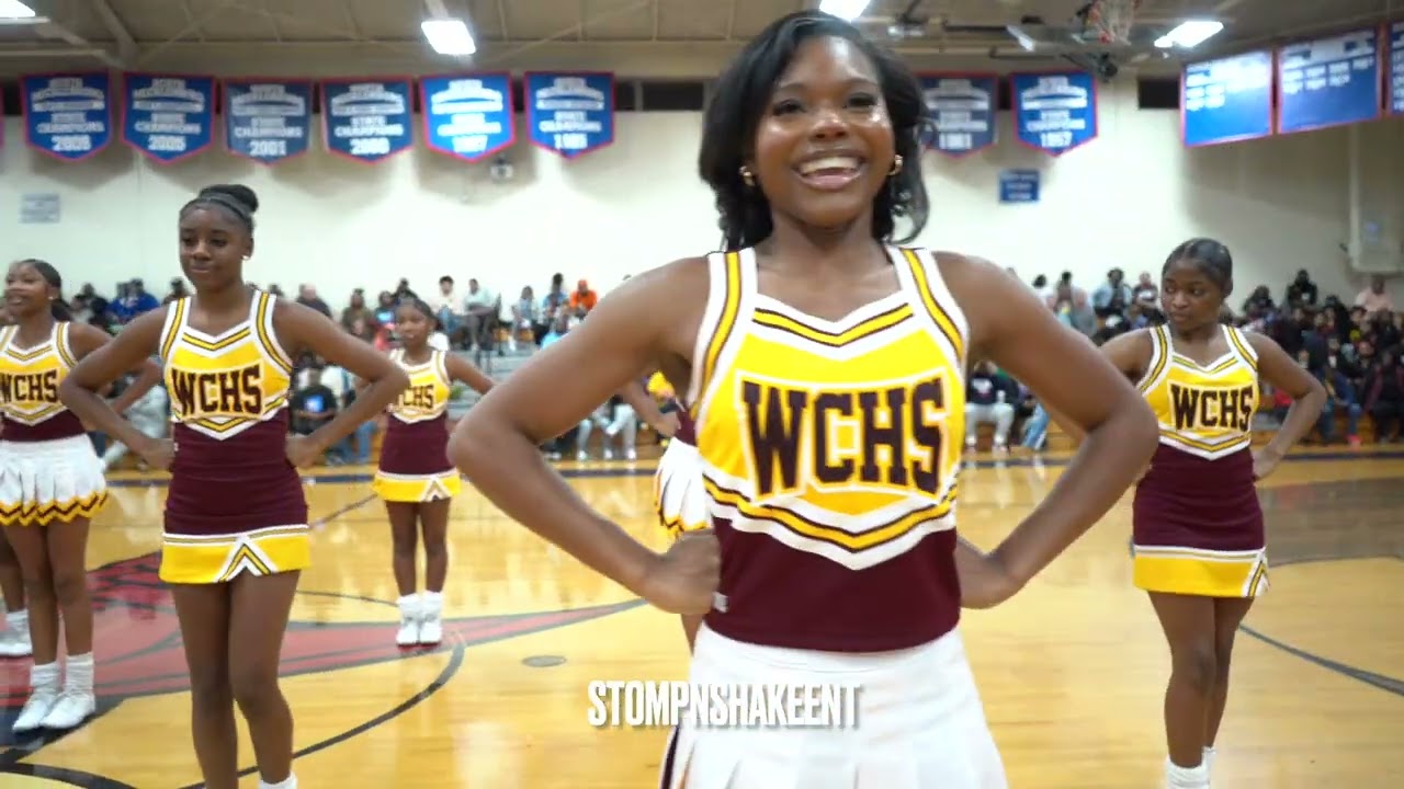 NORTH MECK AND WEST CHARLOTTE! IT'S TIME FOR VARSITY CHEERLEADING! WE ARE ROCKIN'!