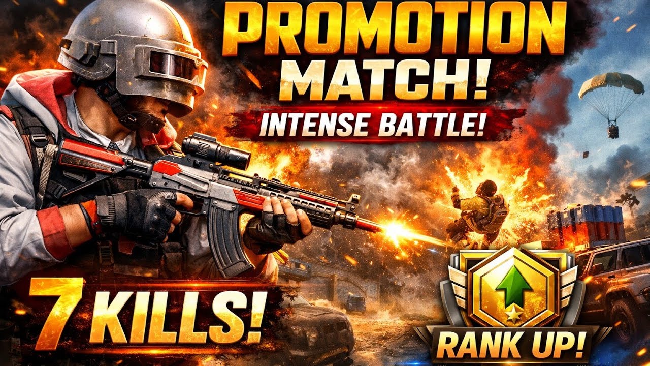 Promotion Match Pressure! 🔥 7 Kills BGMI Gameplay 😱 | Intense BGMI Gameplay