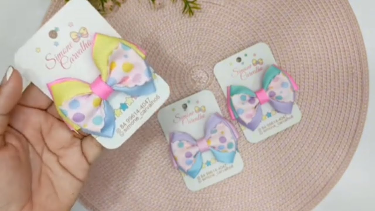 Cute Fabric Hair Bow Making Tutorial | Stylish Kids Hair Clips | Easy DIY Hair Accessories