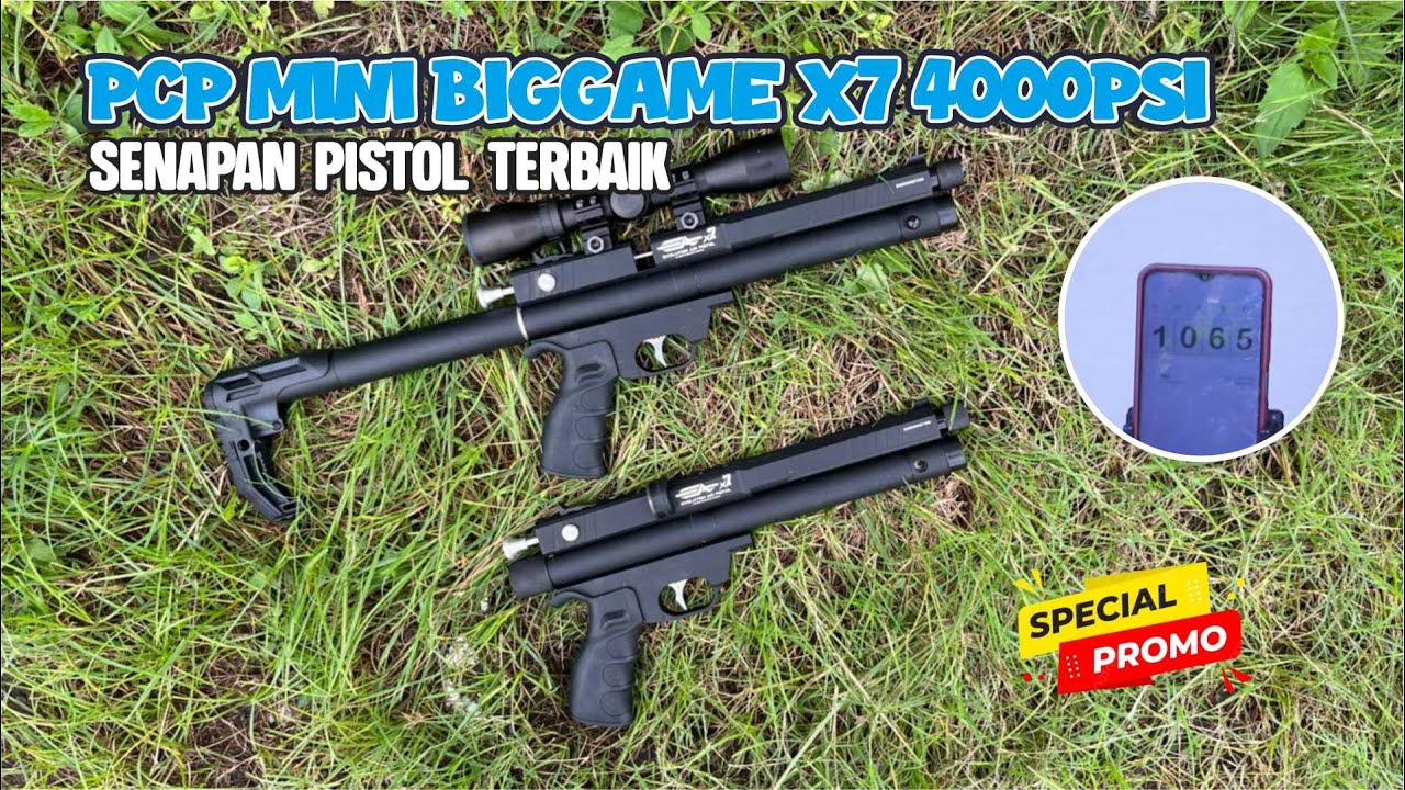 SENAPAN PCP TERBARU 2026!!! PCP BIG GAME MINI EVOLUTION X7 4000PSI PROMO MINI BIG GAME TERBAIK