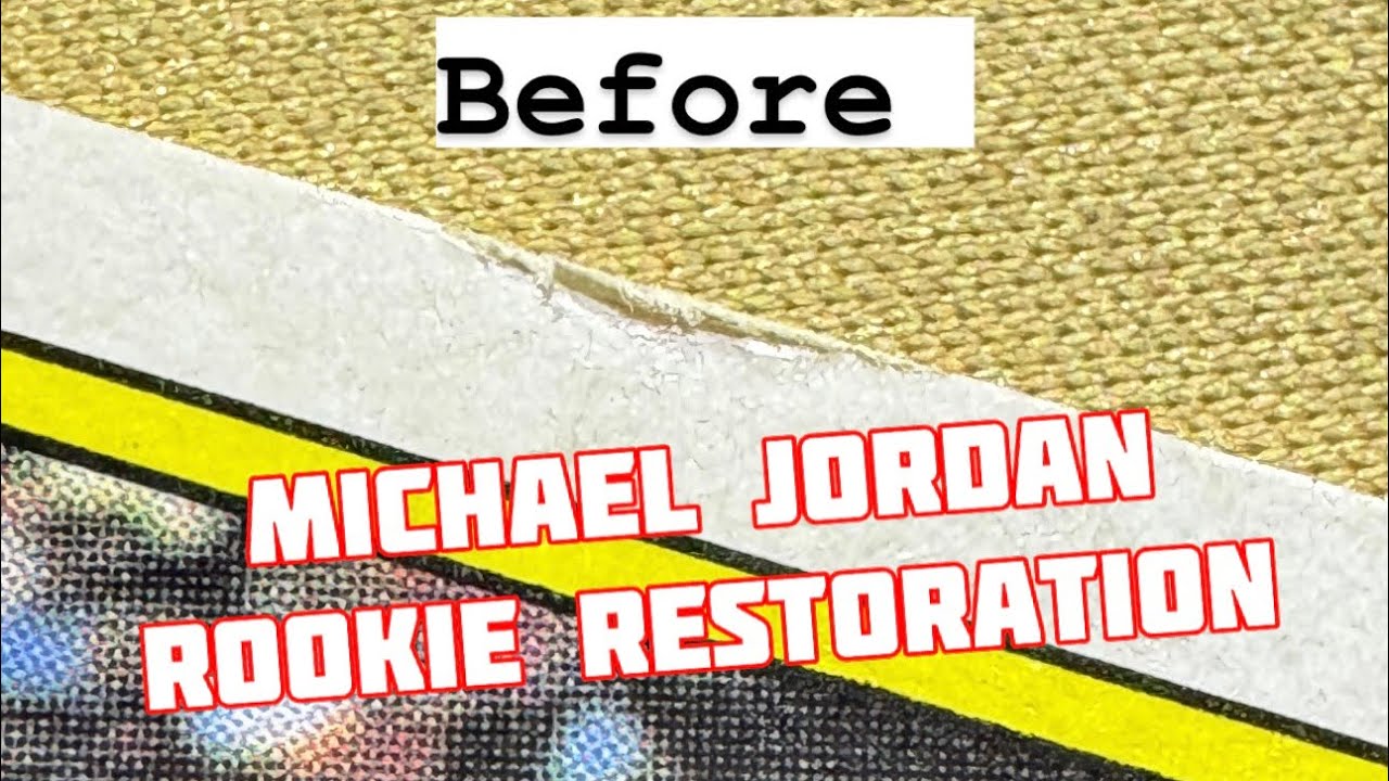 Michael Jordan Rookie: Restoring Edges & Corners on a 1986 Fleer