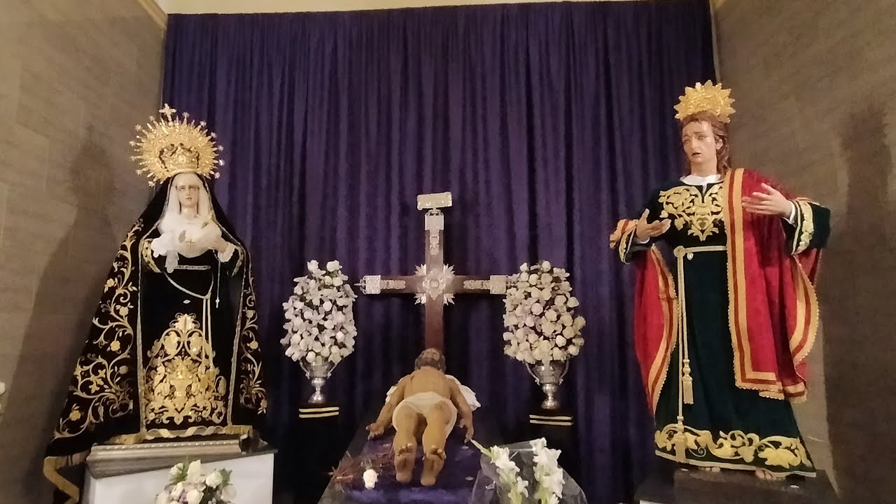Santo Entierro de Cristo, María Santísima de los Dolores y San Juan Evangelista.