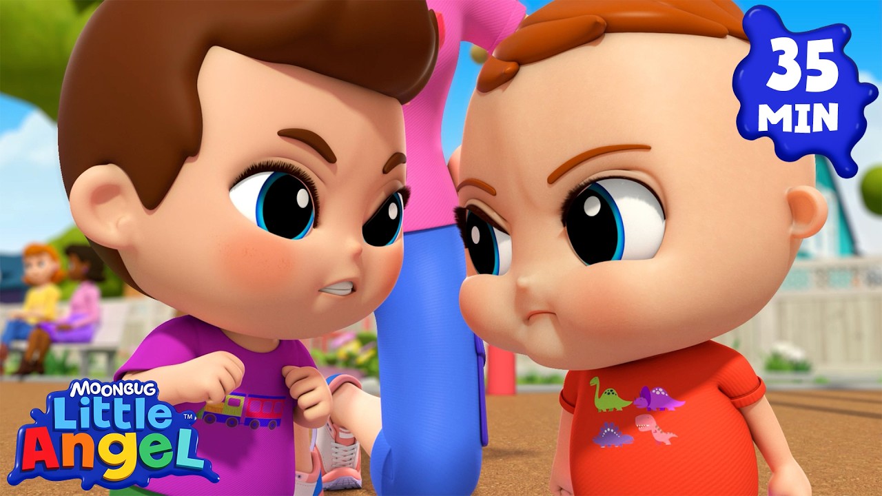 Play Nice at the Playground | Baby John  | Little Angel And Friends Fun Educational Songs