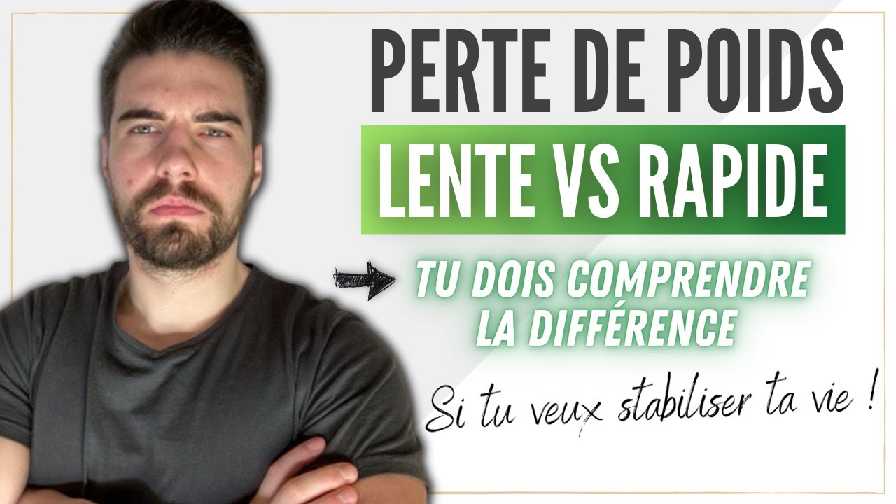 CONS&Eacute;QUENCES D'UNE PERTE DE POIDS RAPIDE ? INT&Eacute;R&Ecirc;T DE PERDRE DU POIDS LENTEMENT ?