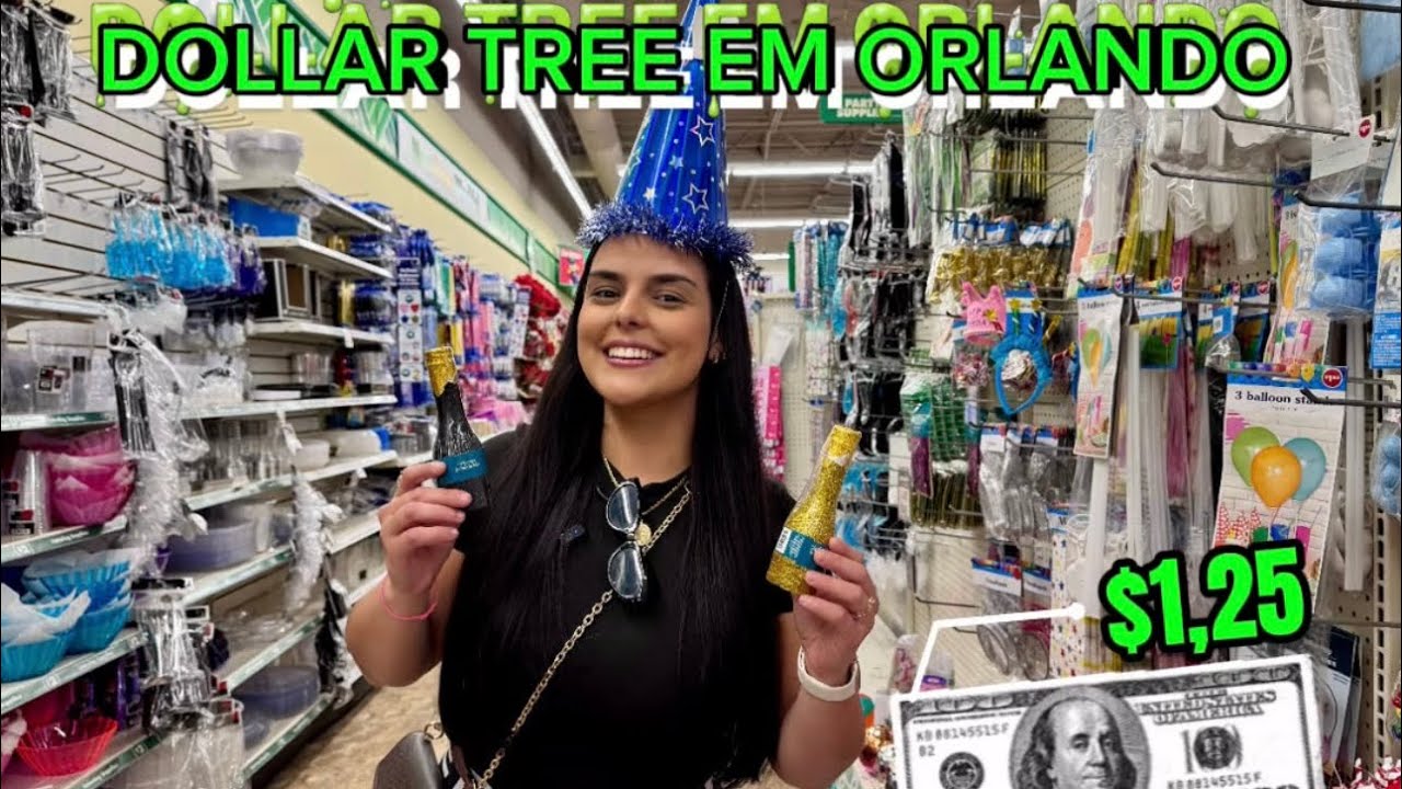 DOLLAR TREE EM ORLANDO - Produtos por $1,25 🇺🇸 será que ainda está valendo a pena? 🤩