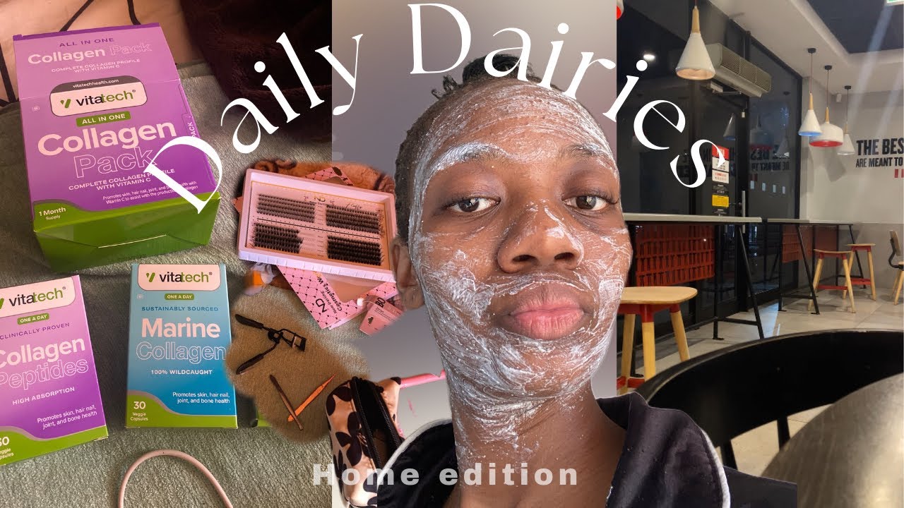 Spend my days at HOME with me : Running errands | Collagen & Skin Care | BRAAI with friends 