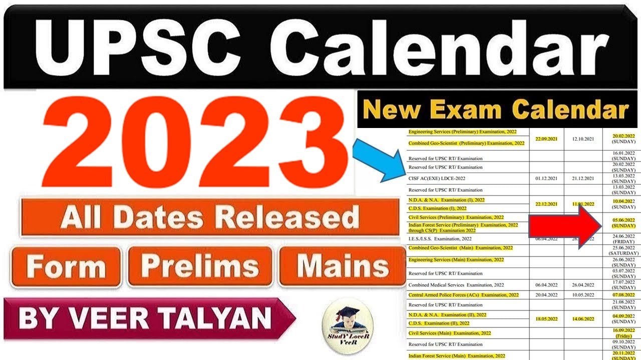 UPSC 2023 Exam Calendar Released | UPSC Prelims 2023 Date | UPSC Important update | UPSC latest News