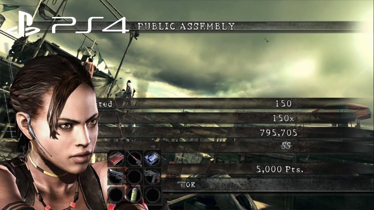 Resident Evil 5 PS4 Mercenaries United | Public Assembly Solo 795k Sheva BSAA