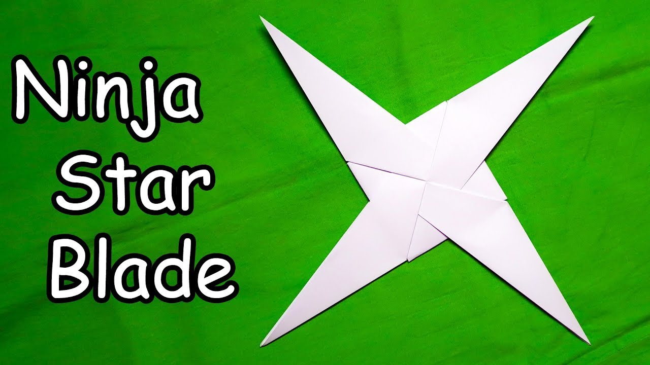 Paper Ninja Star (4 Pointed) - Easy Origami Tutorial