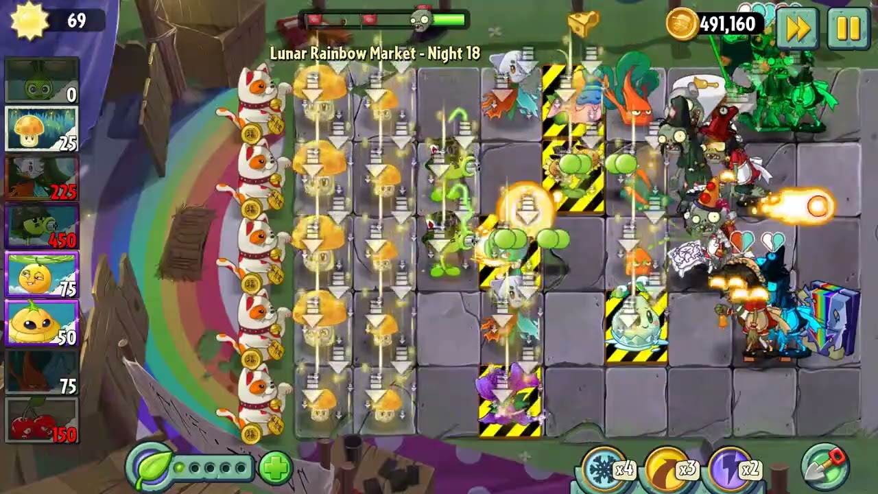 Pvz 2 Reflourished : Lunar Rainbow Market Night 18