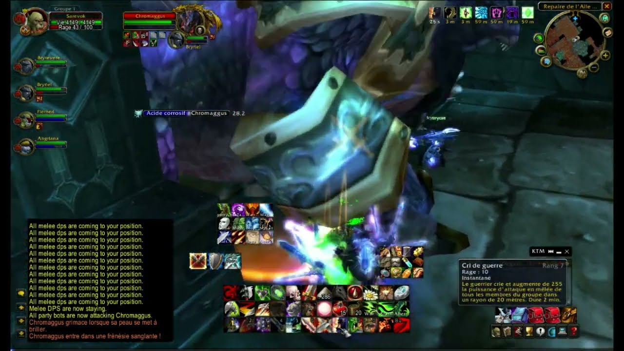 WoW Solocraft BWL - Chromaggus kill No-VIP Horde Side