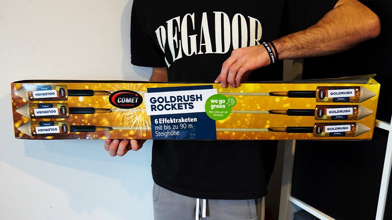 Goldrush Rockets von Comet | 8,88&euro; Kaufland Feuerwerk Raketen