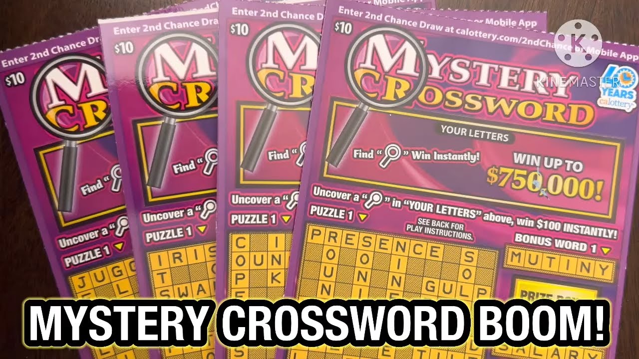 MYSTERY CROSSWORD BOOM! CA Scratchers