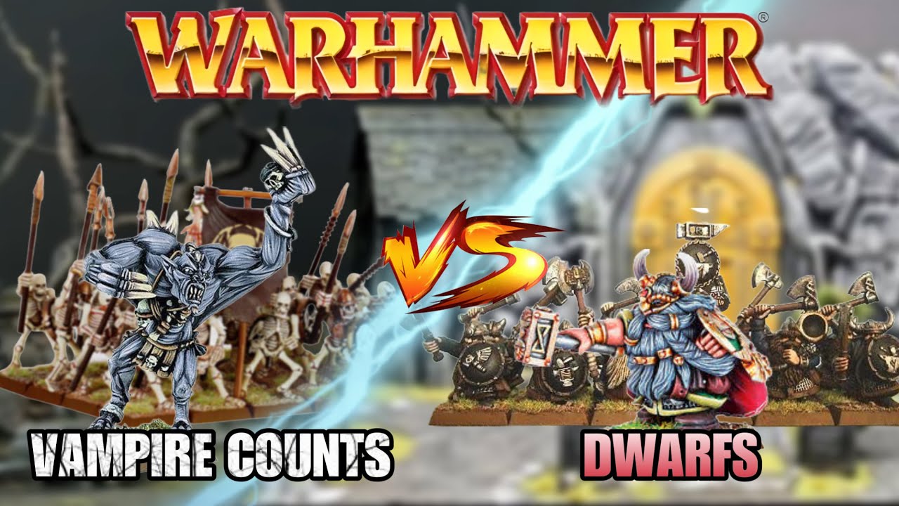 Warhammer Fantasy 6-е издание: боевой отчёт | Графства вампиров против гномов