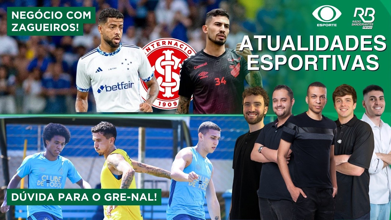 INTER NEGOCIA COM ZAGUEIROS! | GRÊMIO COM DÚVIDA PARA O GRE-NAL! | Atualidades Esportivas (06/03/26)