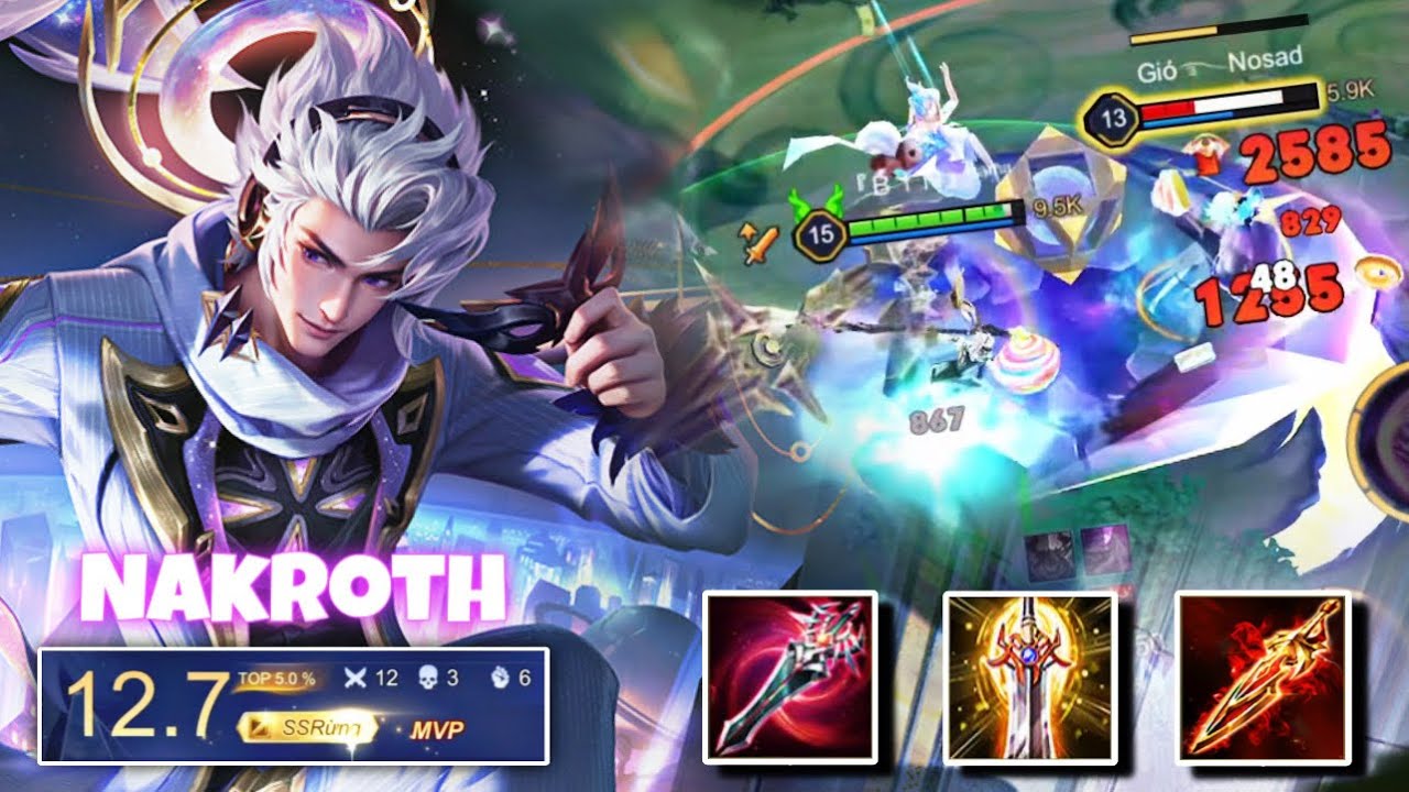 Full trận đấu rank 55 sao với lối di chuyển lật ngược tình thế trận đấu với con bài Nak múa cực mượt