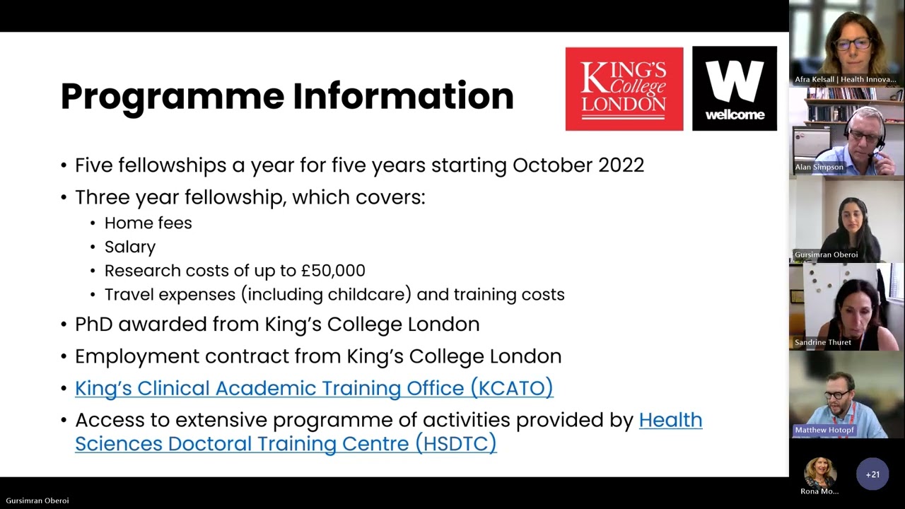 King's PhD in Mental Health Research for Health Professionals 2024-25 Entry Recruitment Webinar
