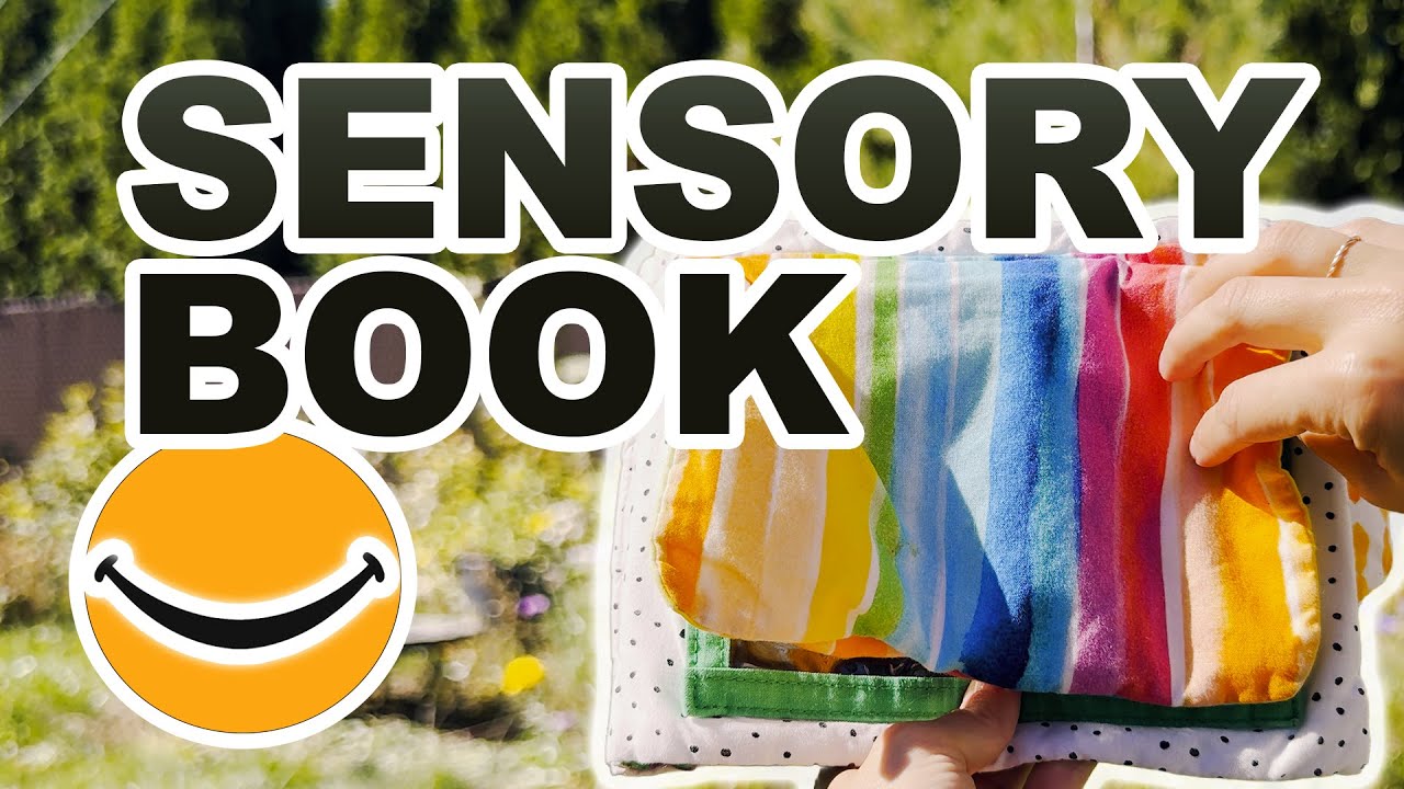 I narrate play with a Sensory Book and Flashcards for Baby