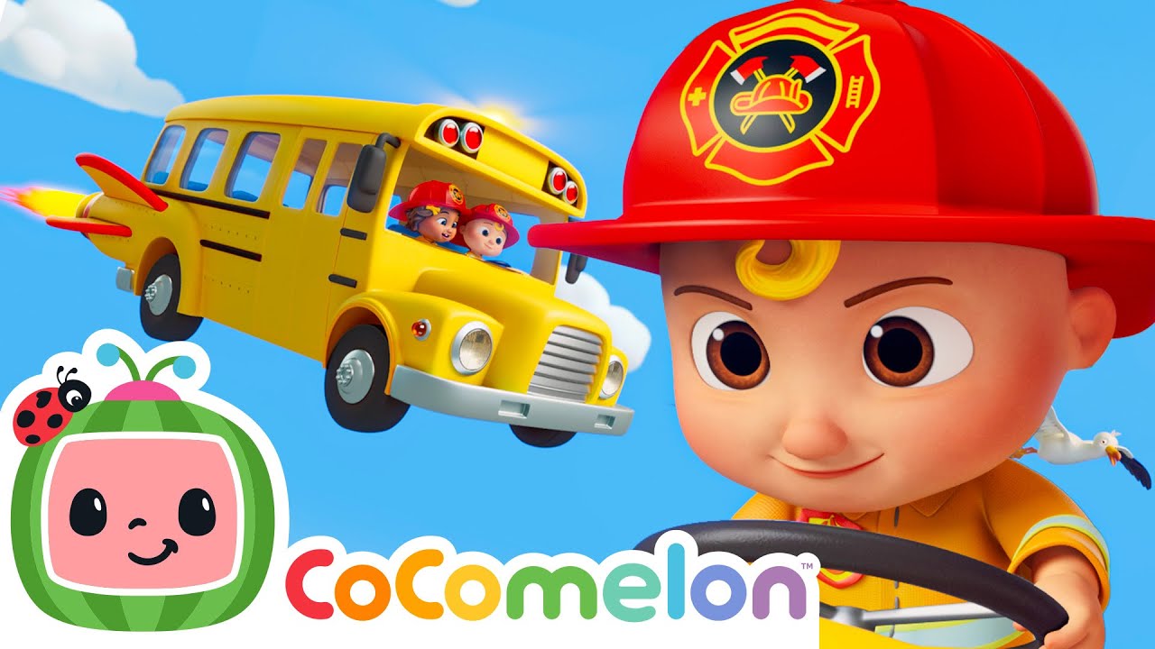 Wheels on the Bus To The Rescue!🚀 | Cocomelon | Kids Cartoons & Nursery Rhymes | Moonbug Kids