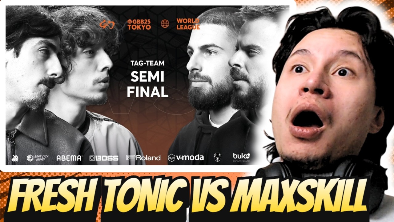 ILLEGAL BATTLE MOVE?! | FRESH TONIC vs MAXSKILL - GBB25 Tag Team Semi Final | REACTION