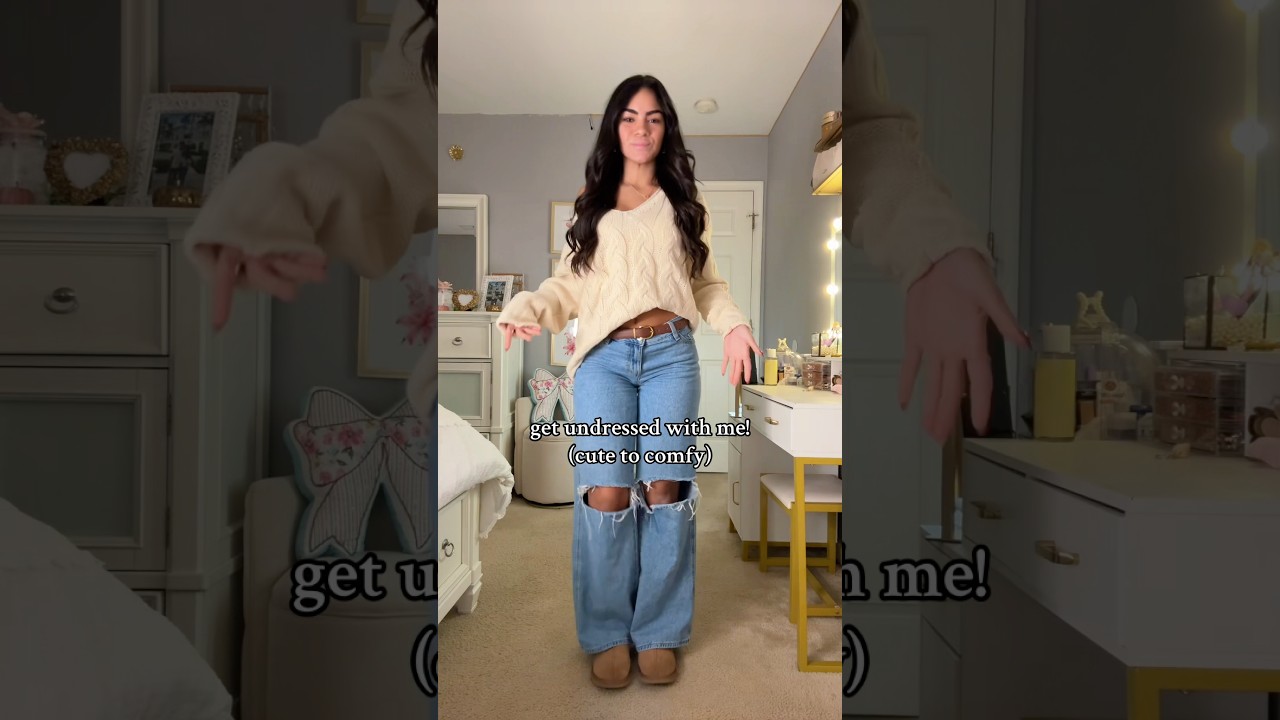 Get undressed with me&hellip; cute to comfy!🤍🤍 #ootd #fashiontrends #style #clothing #style #inspooutfit