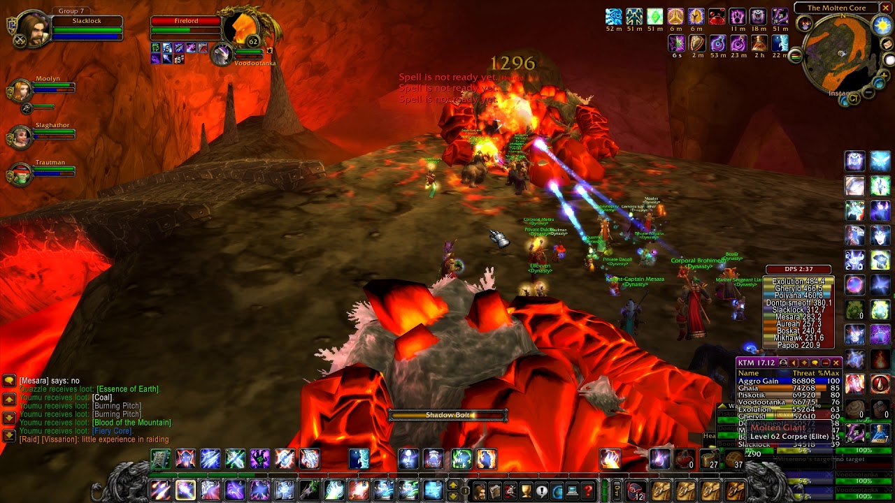Vanilla wow Molten core full run