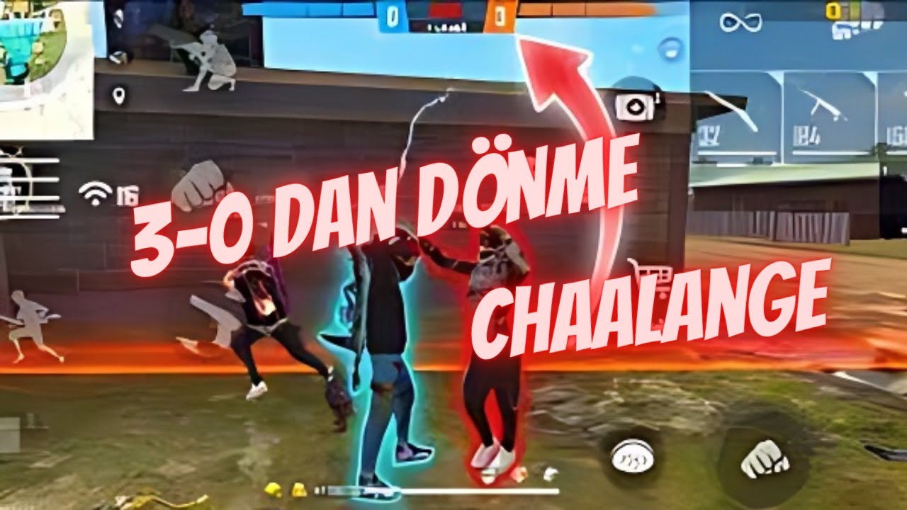 3-0 dan dönme challenge /Free Fire/#freefire