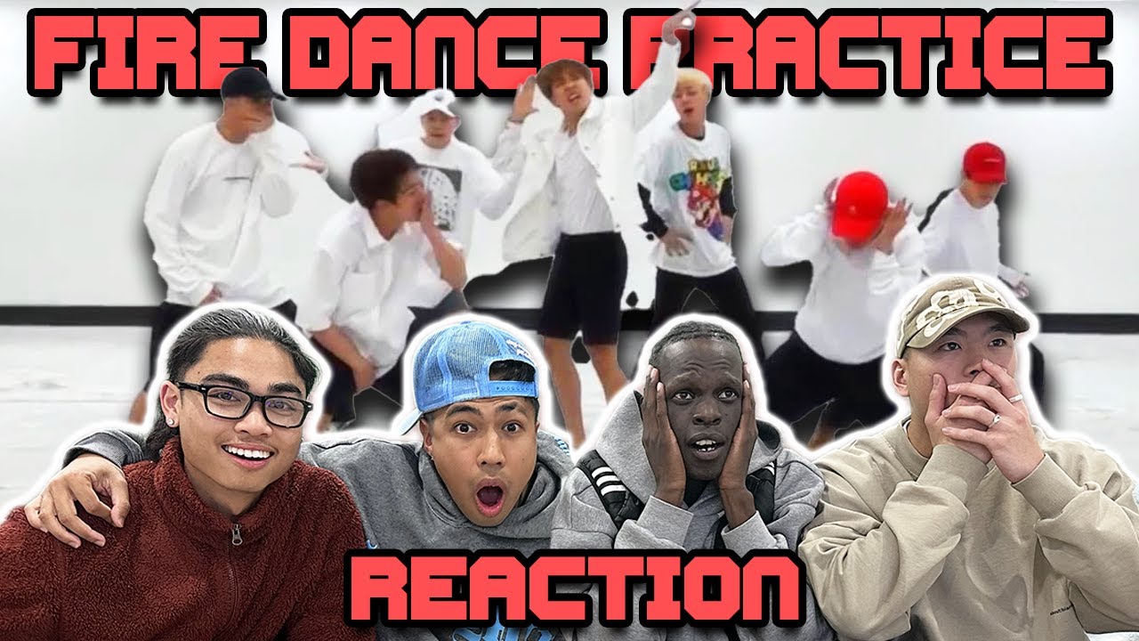 OUR FIRST TIME WATCHING BTS FIRE DANCE PRACTICE!