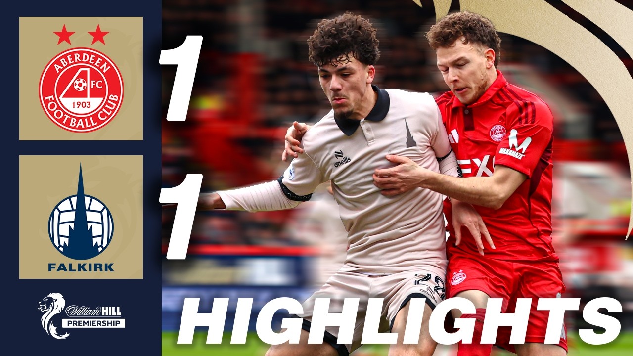 Aberdeen 1-1 Falkirk | HIGHLIGHTS | William Hill Premiership