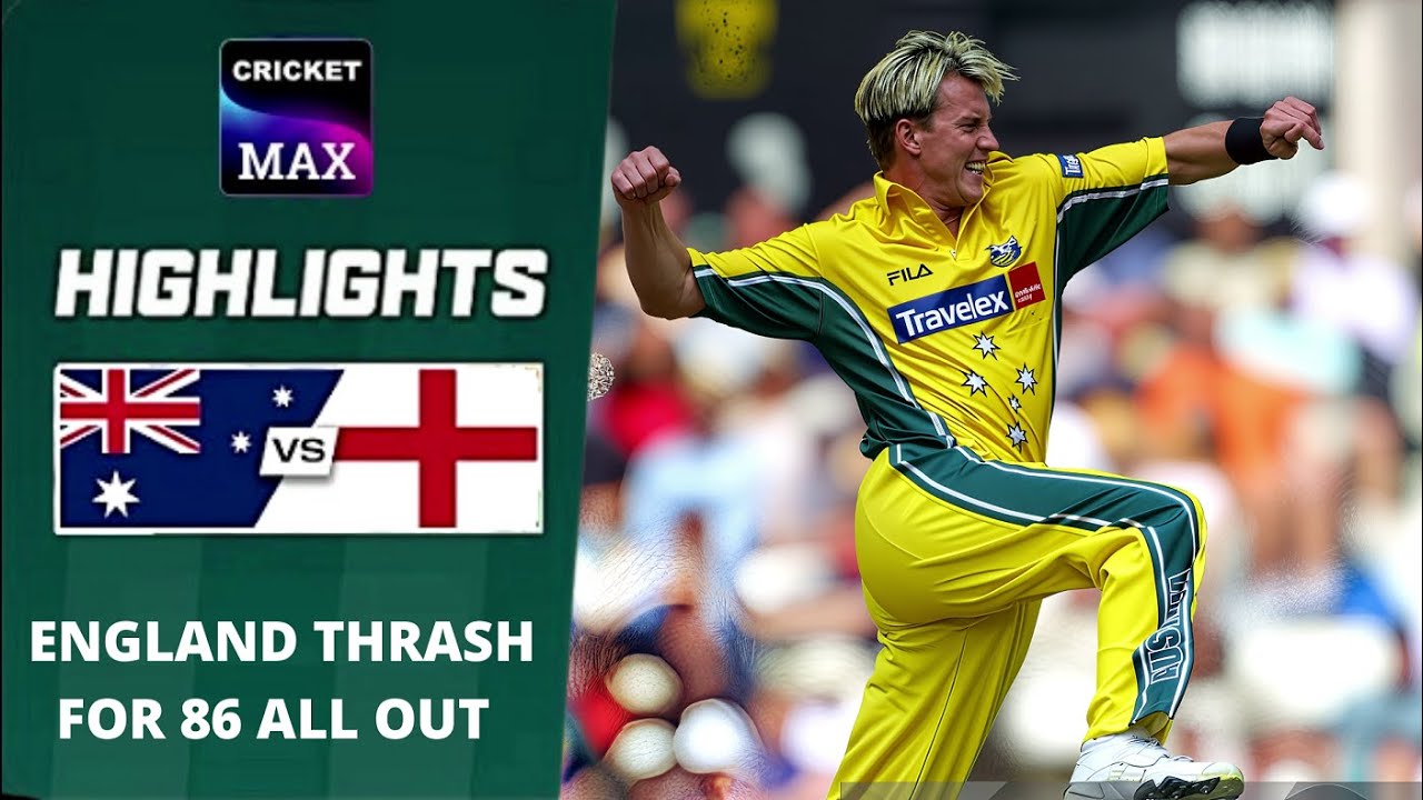 Australia Thrashed England For Just 86 All Out | Gillespie & McGrath’s Deadly New-Ball Spell