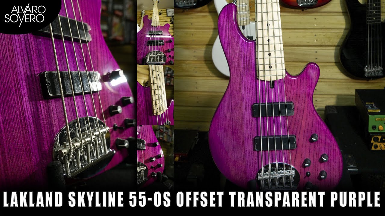 Bajo Lakland Skyline 55-OS Offset Transparent Purple / Test y Review por Alvaro Sovero
