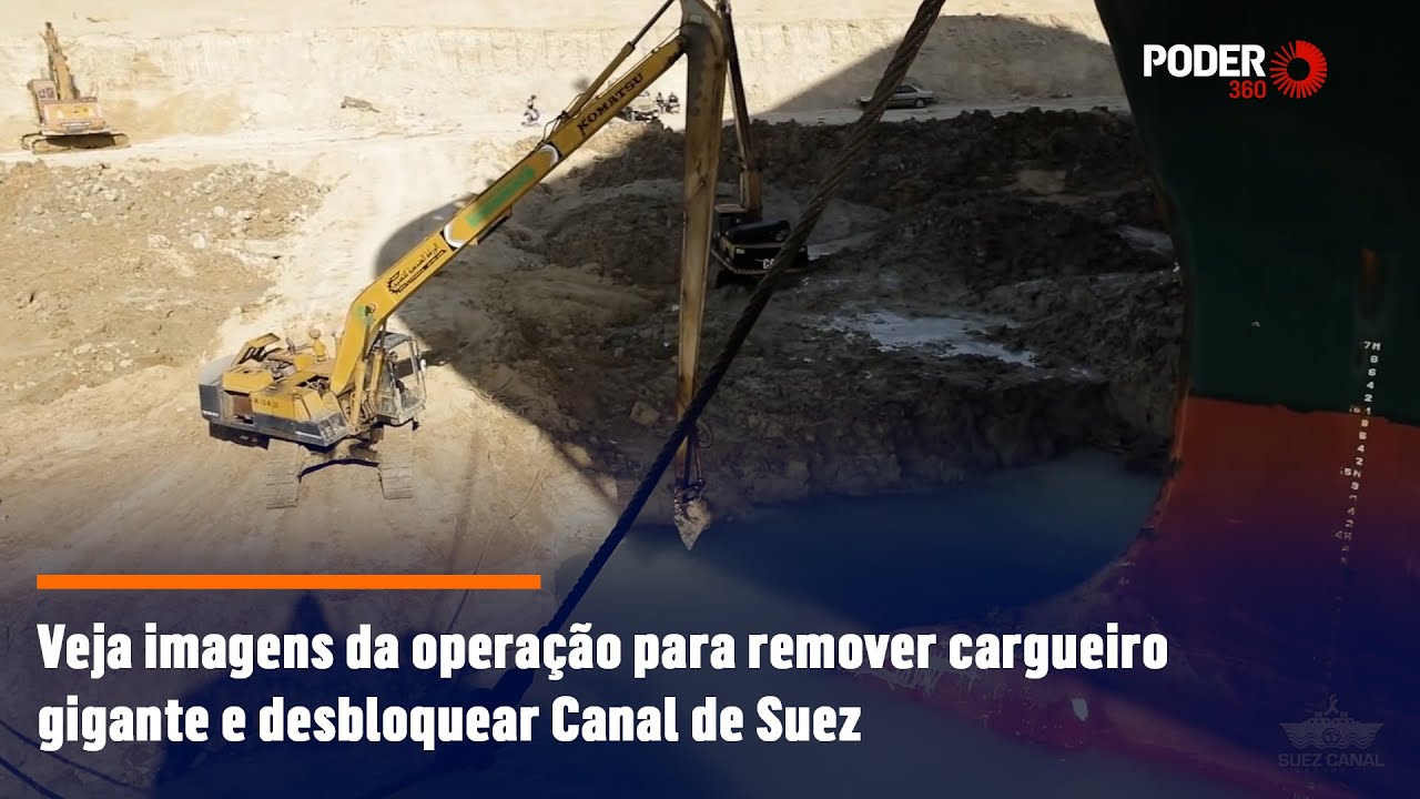 Veja imagens da opera&ccedil;&atilde;o para remover cargueiro gigante e desbloquear Canal de Suez