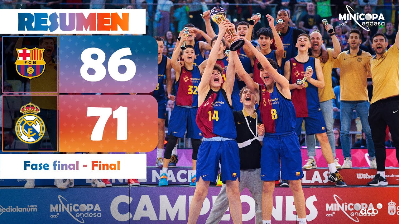 Barça - Real Madrid (86 - 71) RESUMEN | Minicopa Endesa Gran Canaria 2025