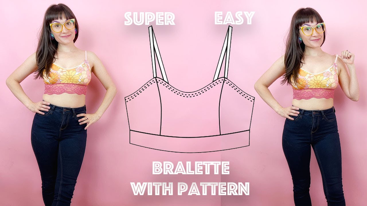 Easy DIY Bralette With Sewing Pattern | Sew Anastasia