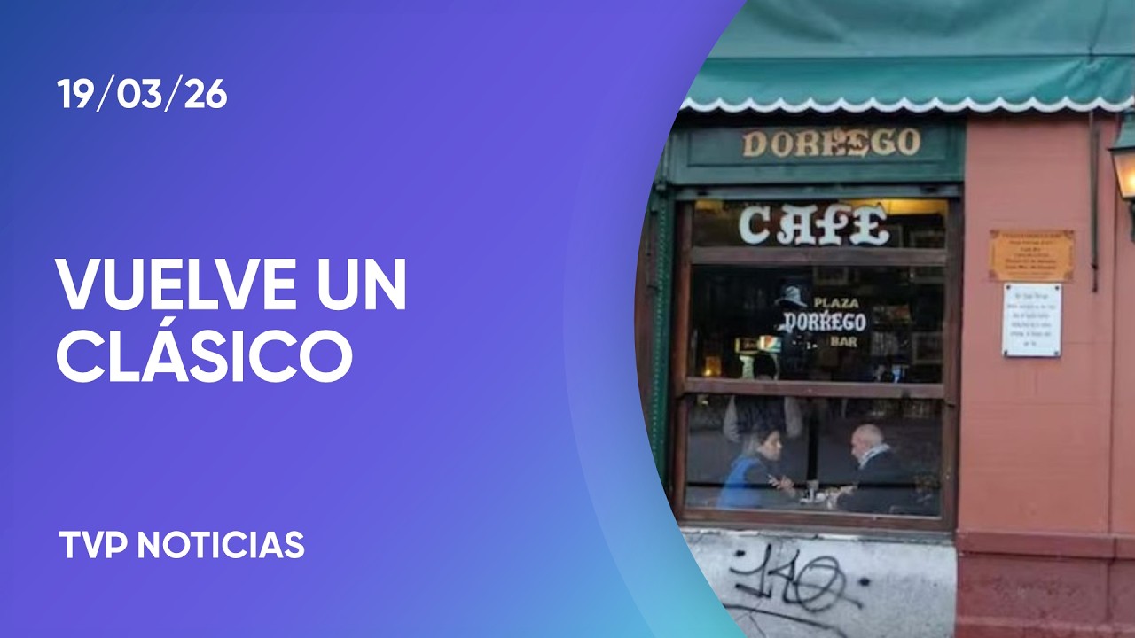 Reabrió el bar notable “Plaza Dorrego”