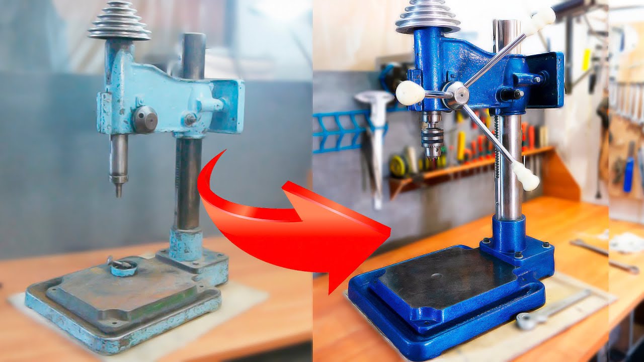 Самая грязная работа, восстановление НС 12М часть 4. Drill Press Restoration part 4 Besonoff