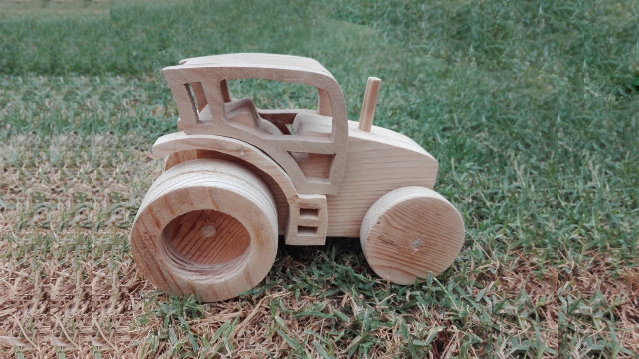 Cómo hacer Tractor de Madera 🚜 Juguetes para niños 🚜 Planos Gratis