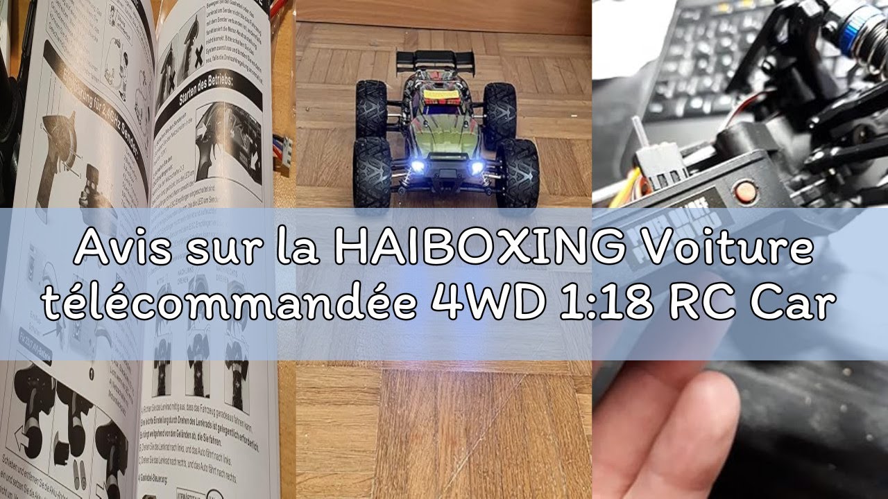 Avis sur la HAIBOXING Voiture télécommandée 4WD 1:18 RC Car Hailstorm, 2,4 GHz 36 km/h Haute Vitesse