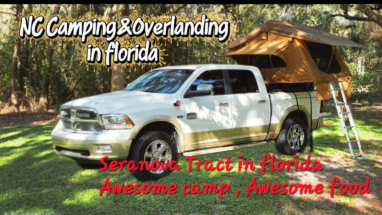 Camping at seranova tract campground with awesome food and new gear!!!