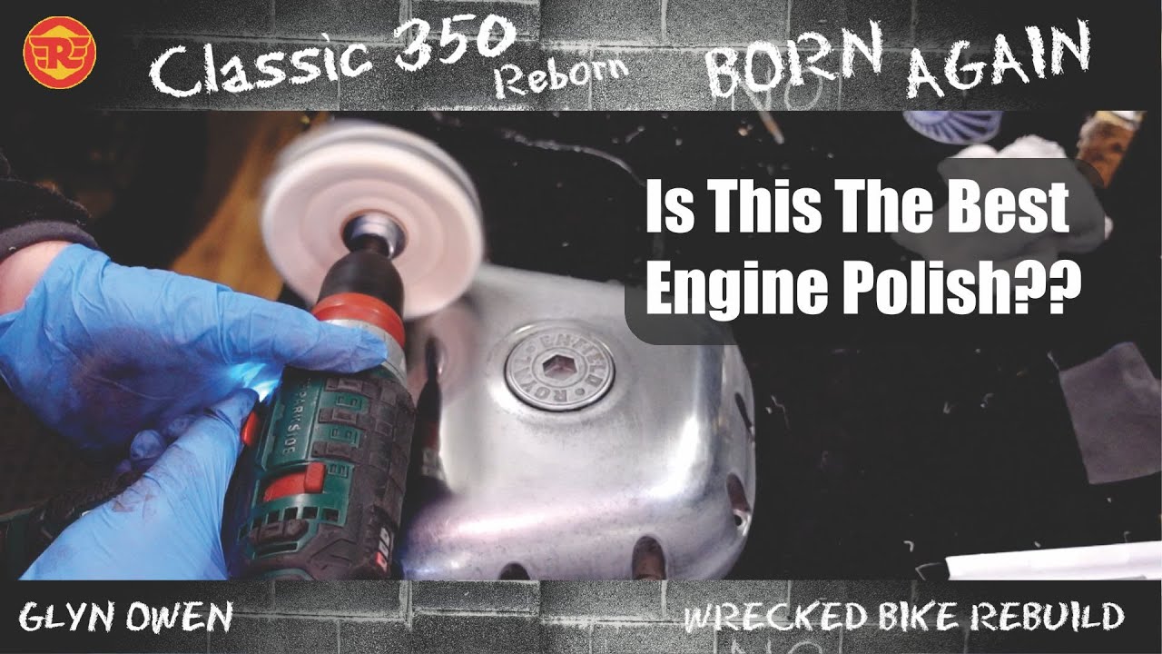 Part 12 -  Perfecting Engine Polishing & Letter Painting - Royal Enfield Classic 350 Reborn