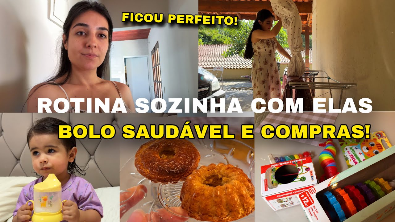 ROTINA DE CASA COM 4 FILHAS, ORGANIZANDO A CASA, COMPRINHAS DA SHOPEE, BOLO DE CENOURA SAUD&Aacute;VEL