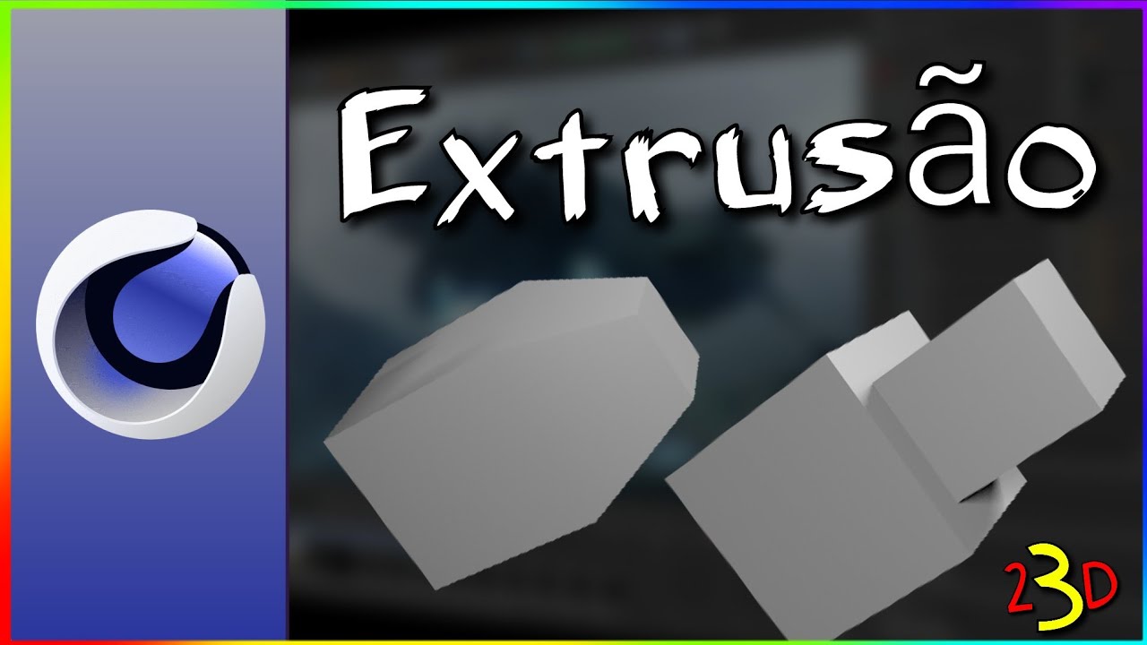CINEMA 4D - EXTRUSÃO (EXTRUDE E EXTRUDE INNER)
