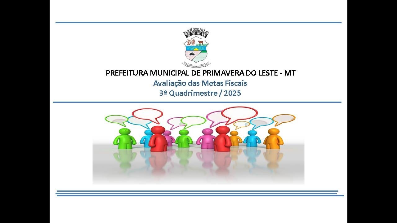 Audiência Pública para Avaliação das Metas Fiscais do 3º Quadrimestre de 2025.