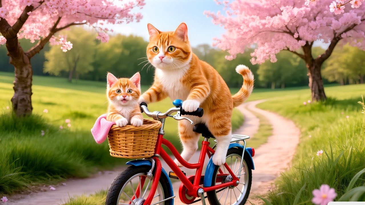 Mama Cat Trims Fur on the Farm and Makes Tiger Hat For Kittens At Home🐾🎩🐯 From Teamwork to Big Fun