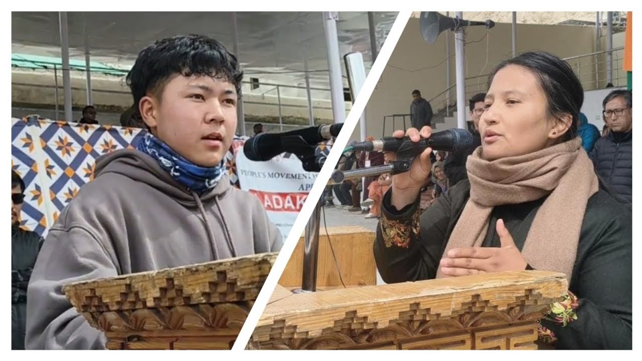 Martyr Tsewang Tharchin's son Mipham & Tsering Nordon shares their views at Apex rally