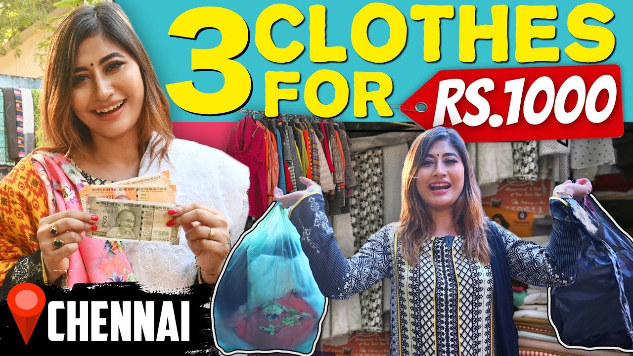 Street Shopping in Chennai 🛍👗| Pantheon Road | Sunita Xpress