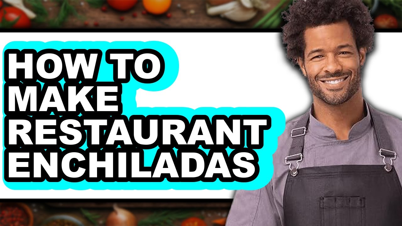 How to Make Restaurant-Style Enchiladas (Only Way)